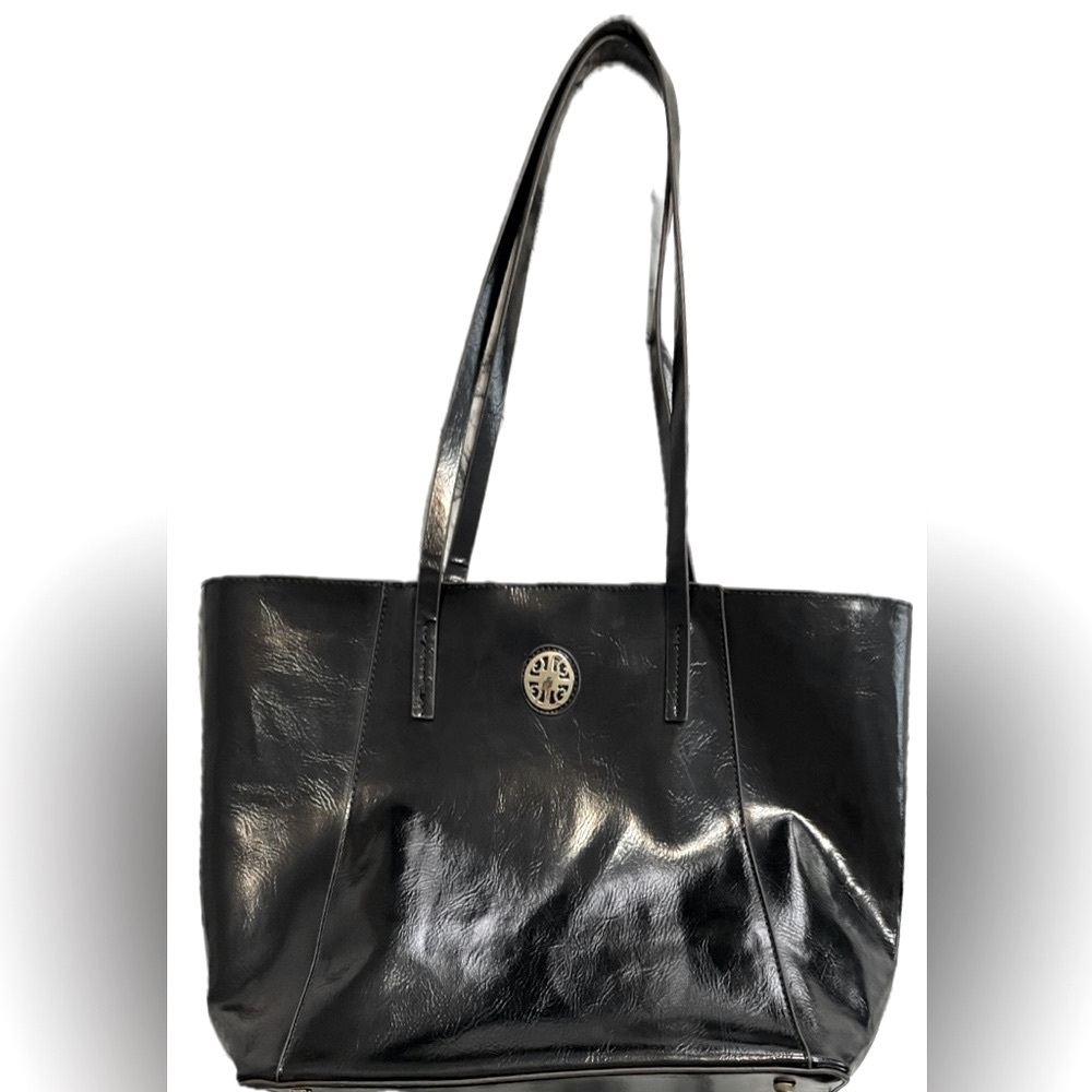 CHARMING CHARLIES Medallion maxi Tote bag color black  size 13x11 NWOT - Picture 2 of 9